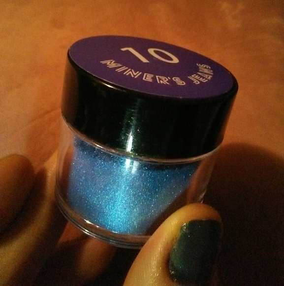 Denim Blue Miners Jeans Cosmetic Grade Mica Pigment DIY Nail Dip Eyeshadow Color - Picture 2 of 5